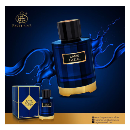 Lapis Lazuli - Eau De Parfum - By Fragrance World - Perfume For Unisex, 100ml one Spray gift (allow to open
