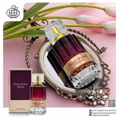 Fiore D'ulivo Florenza - Eau De Parfum - By Fragrance World - Perfume 100ml one spray gift (Allow to open)