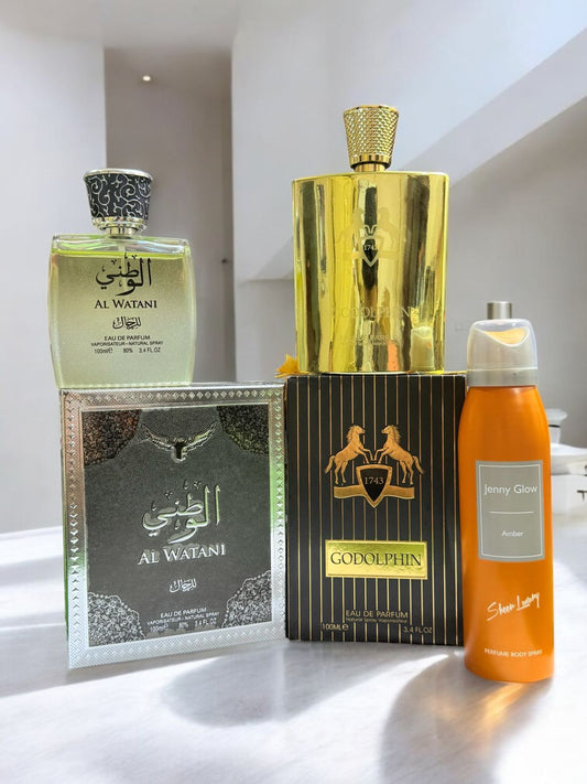 Go Dolphin 100ml with Al Watani Perfume & Body Spray Gift (Allow to Open)