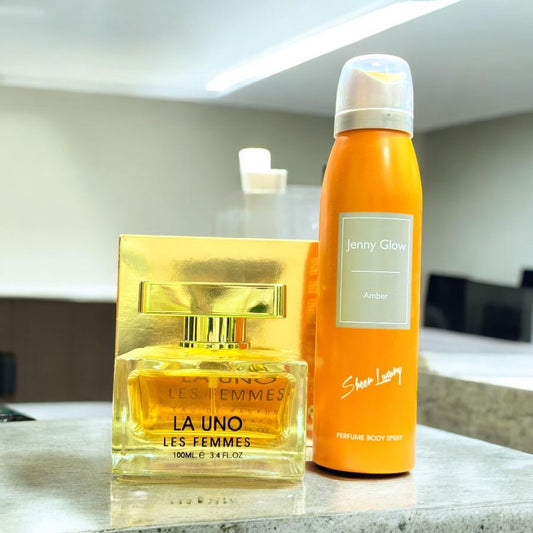 LA UNO Perfume 100ml by Fragrance World with Body Spray Gift (Allow to Open)