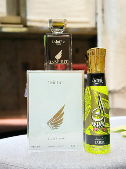 Inspirit Perfume 100ml by Alvin D’or with Body Spray Gift (Allow to Open)