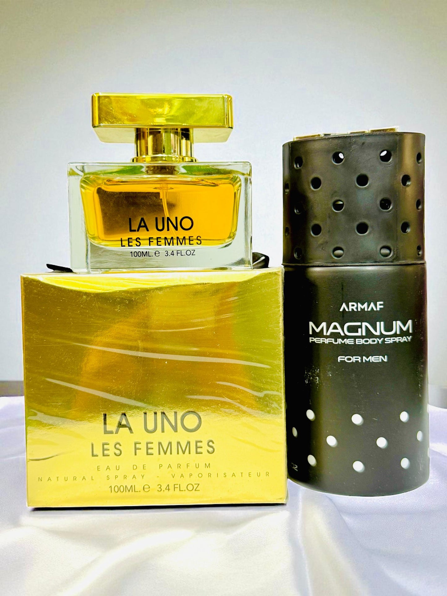La uno Fragrance world Perfume with Armaf Body spray Gift (allow to open)