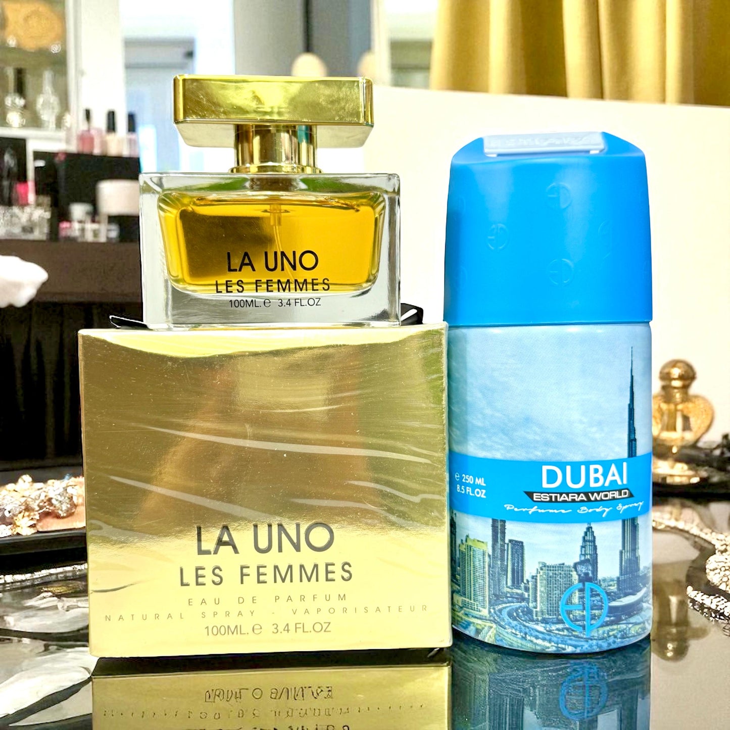 La uno Fragrance world Perfume with Armaf Body spray Gift (allow to open)