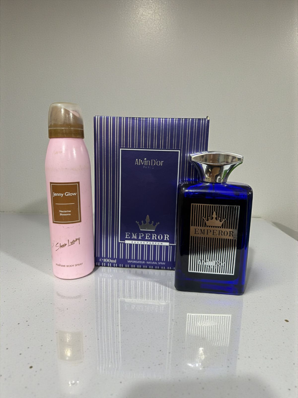 Alvin D’or Emperor Eau de Parfum – 100ml with jenny glow body spray Gift (Allow to open)