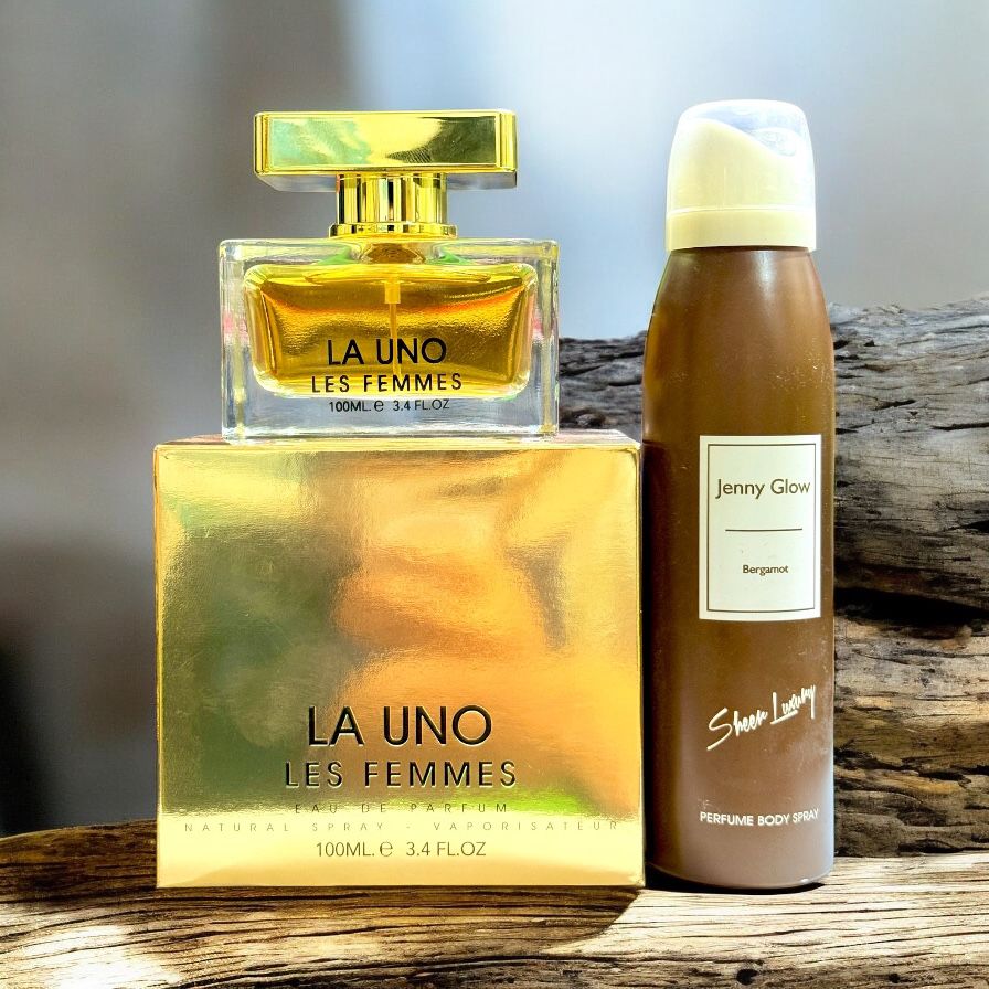 LA UNO Perfume 100ml by Fragrance World with Body Spray Gift (Allow to Open)
