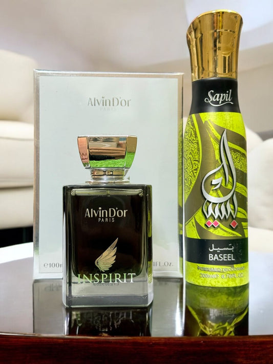 Inspirit Perfume 100ml by Alvin D’or with Body Spray Gift (Allow to Open)