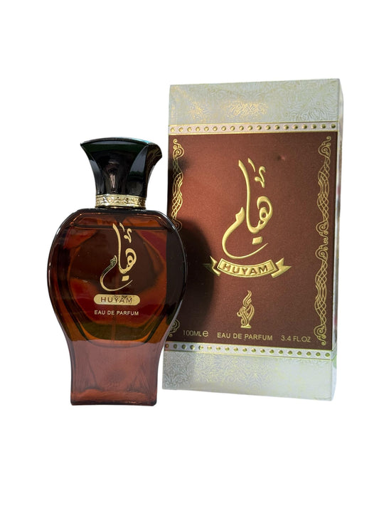 Huyam Eau de Parfum 100ml – Includes 2 Free Body Sprays (Allow to Open)