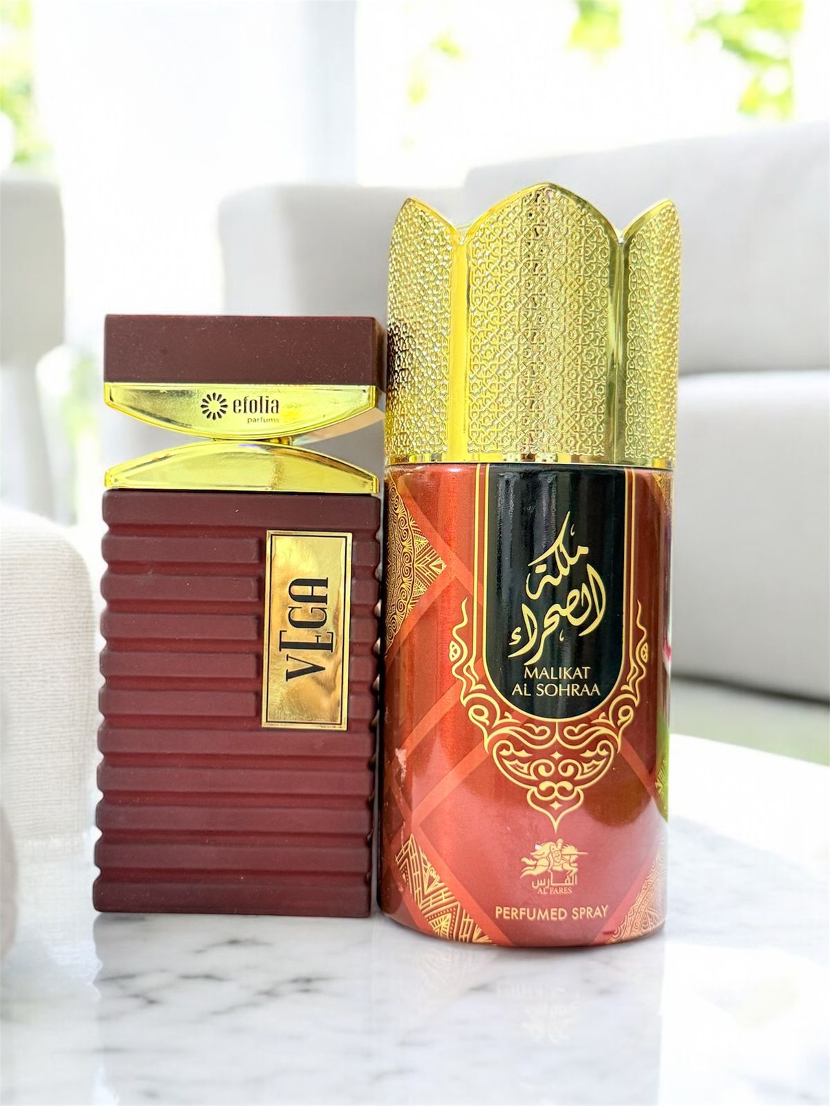 Efolia Vega Eau de Parfum 100ml with Emper Khayali Body Spray (Allow to open)
